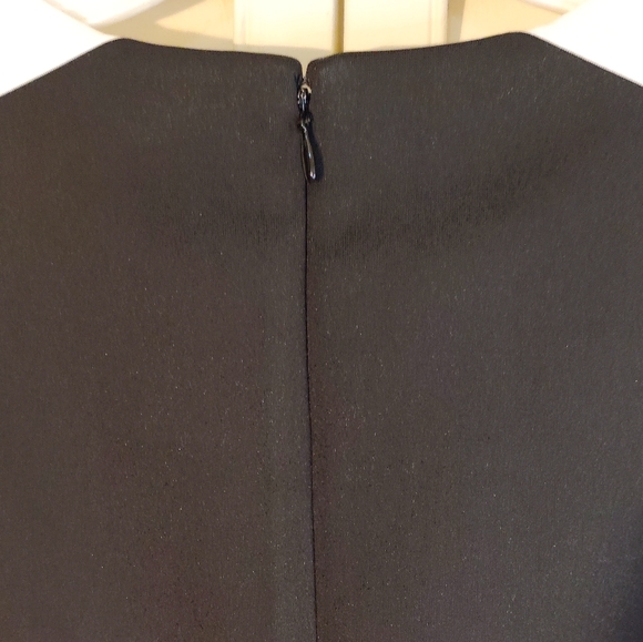 Calvin Klein Black and White Colorblock Midi Sheath Dress - Picture 3 of 5